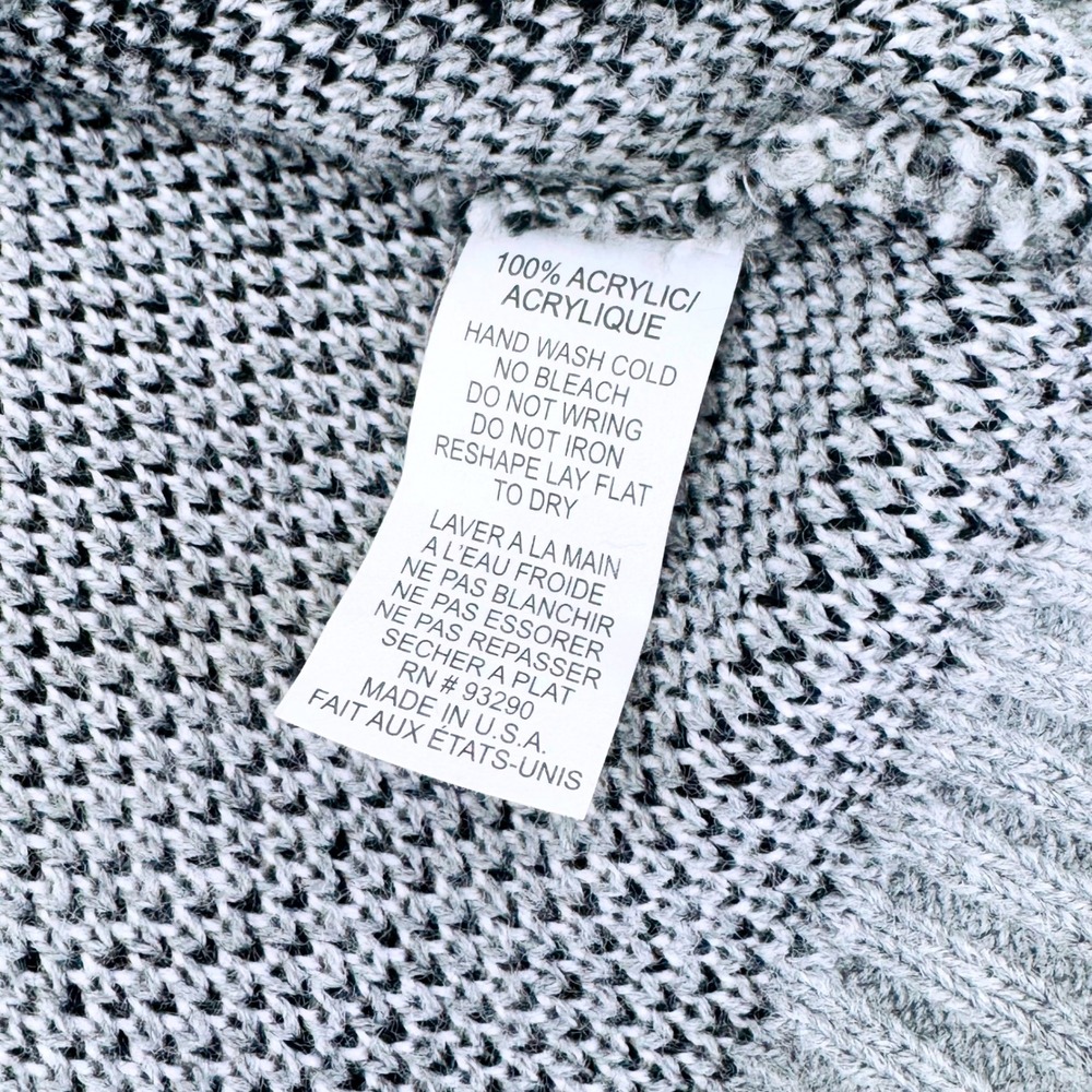 Cotton Emporium Scoop Neck Knit Owl Graphic Sweater Size Small Made in the USA - Picture 6 of 7